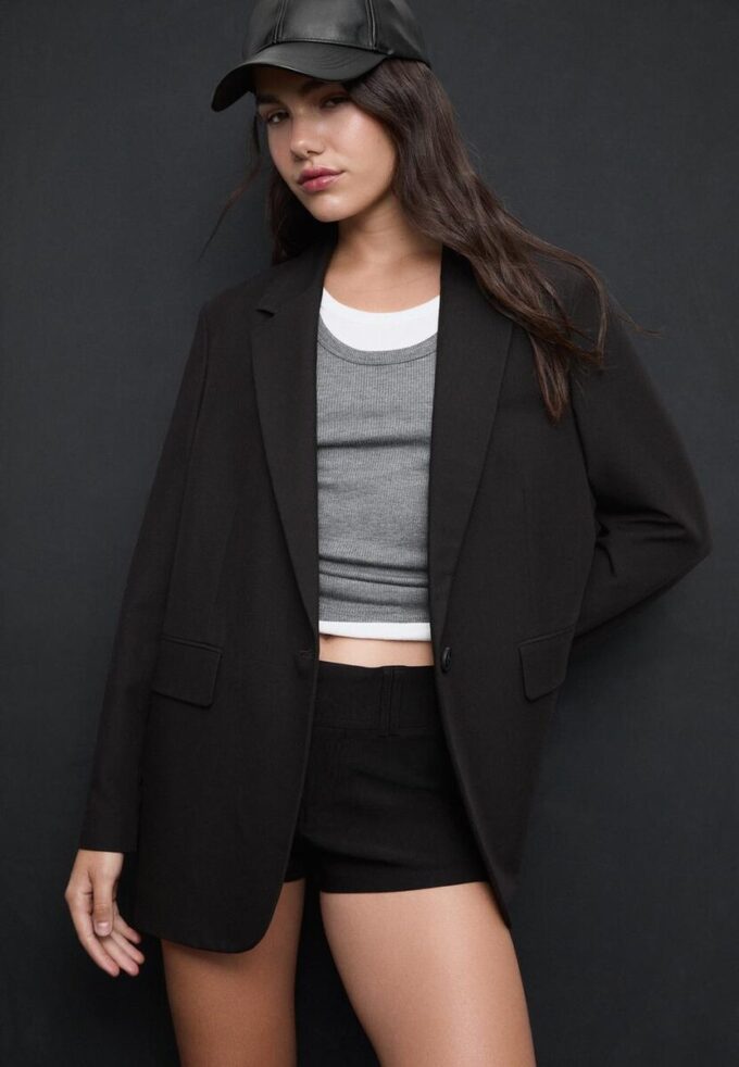 Blazer met normale pasvorm