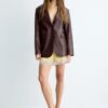 Blazer van imitatieleer
