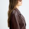 Blazer van imitatieleer