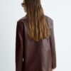 Blazer van imitatieleer