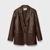 Blazer van imitatieleer