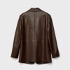 Blazer van imitatieleer