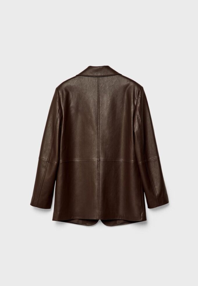 Blazer van imitatieleer