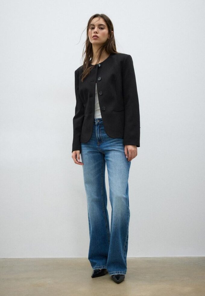 Blazer zonder kraag