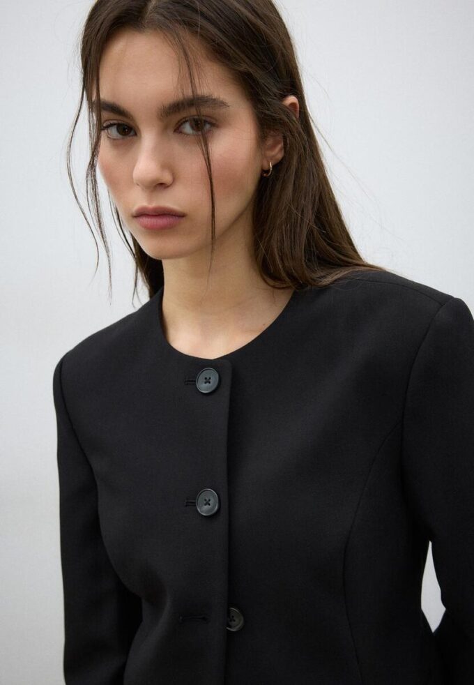 Blazer zonder kraag
