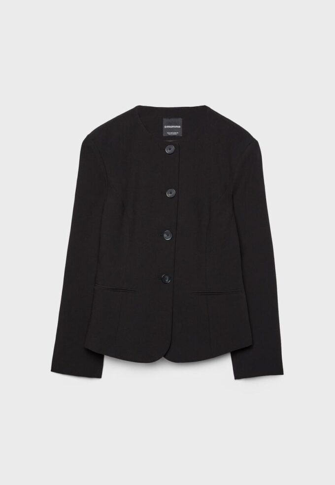 Blazer zonder kraag
