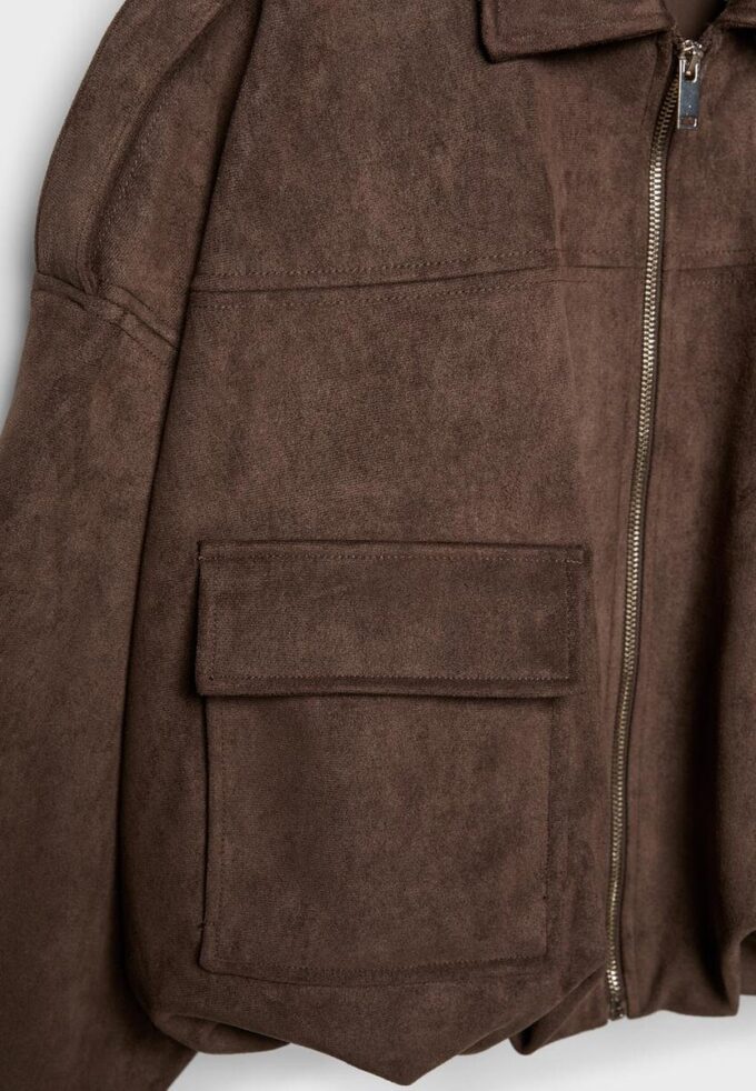 Bomberjack van imitatiesuède