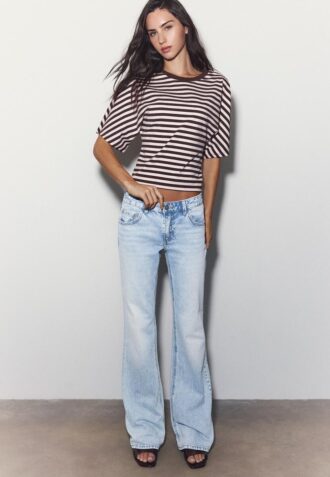 Bootcut-jeans met lage taille