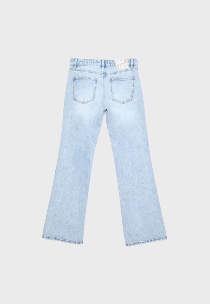Bootcut-jeans met lage taille