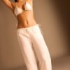 Broek met Wide Legs en linnenlook Broek met Wide Legs en linnenlook