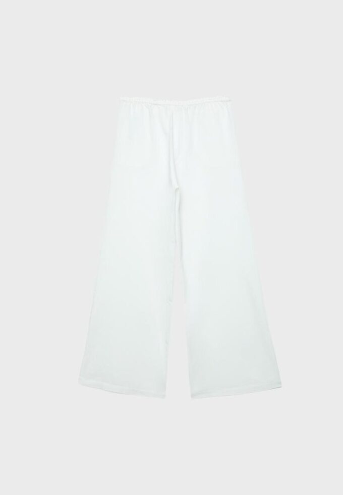 Broek met Wide Legs en linnenlook Broek met Wide Legs en linnenlook
