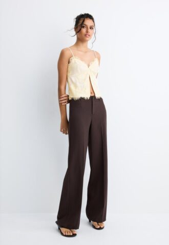 Broek met wijde pijpen
