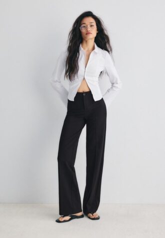 Broek met wijde pijpen