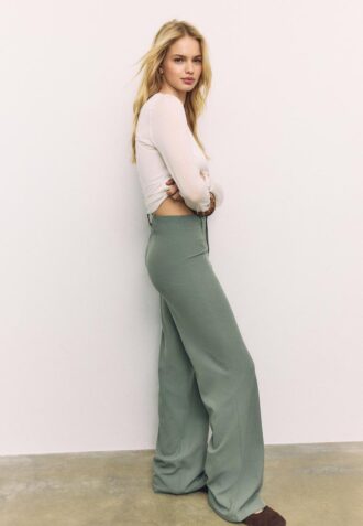 Broek met wijde pijpen
