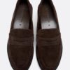 Bruine leren loafers