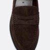 Bruine leren loafers
