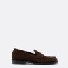 Bruine leren loafers