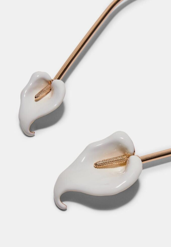 Calla Lily bloem choker ketting