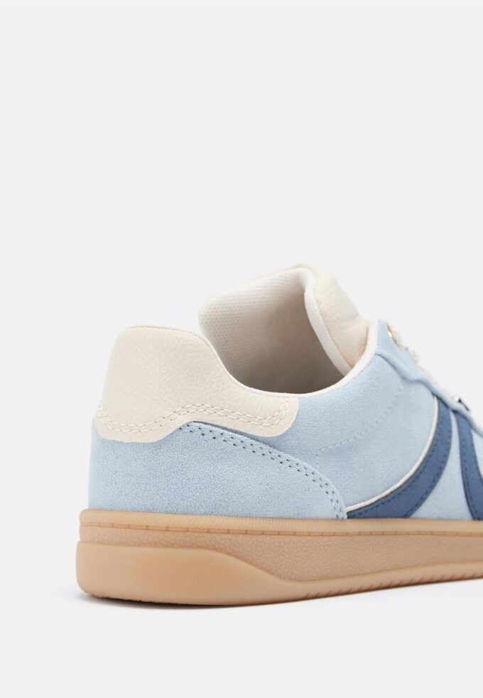 Casual sneakers van imitatiesuède