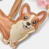 Corgi-hond bedel sleutelhanger