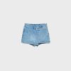 Crossover denim Skort