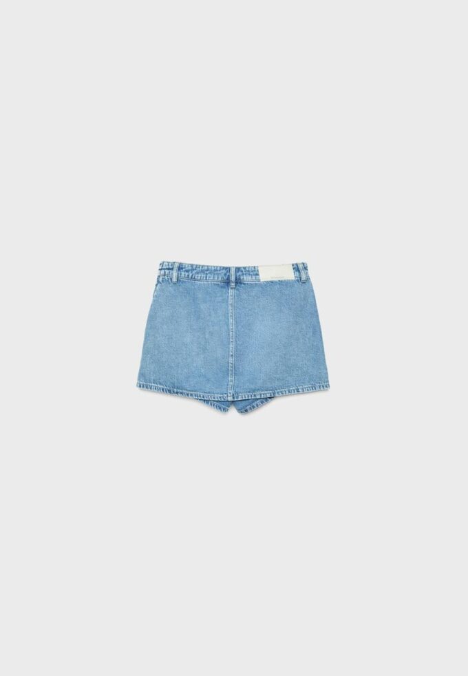 Crossover denim Skort