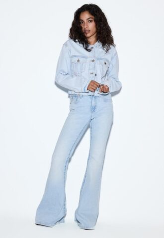 D04 Lage taille Flared jeans