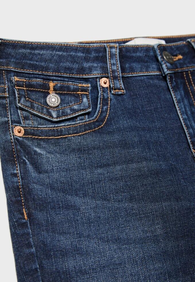 D04 Lage taille Flared jeans