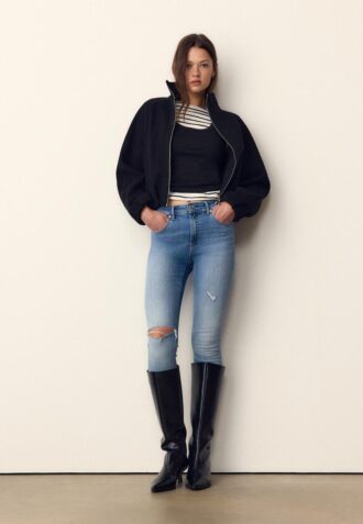 D07 Skinny jeans met normale taille