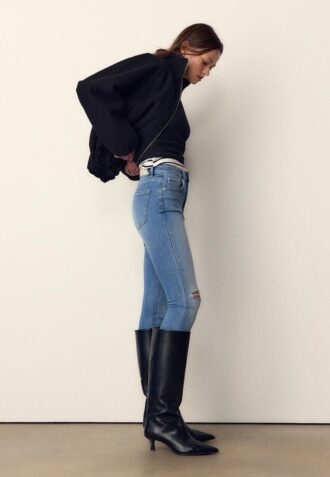 D07 Skinny jeans met normale taille