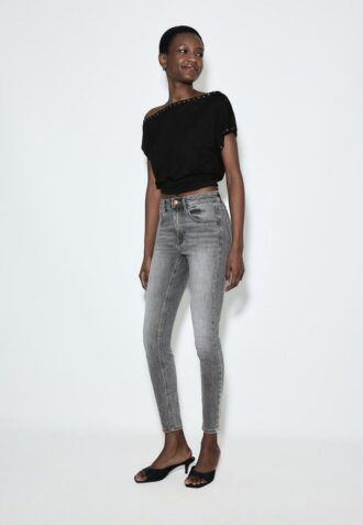 D07 Skinny jeans met normale taille