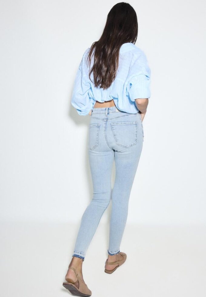 D07 Skinny jeans met normale taille
