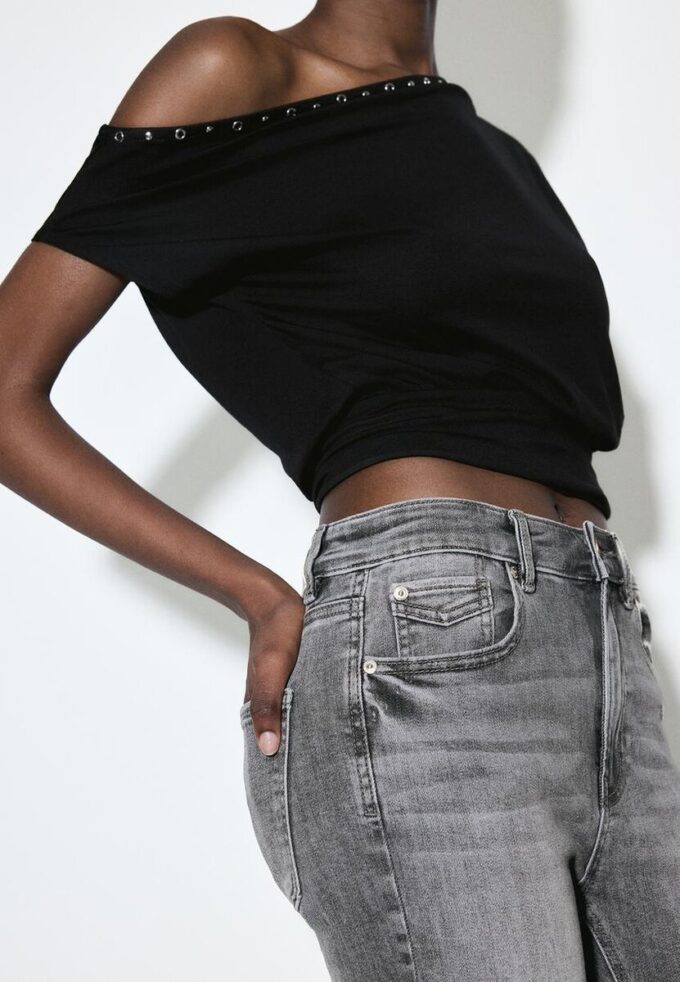 D07 Skinny jeans met normale taille