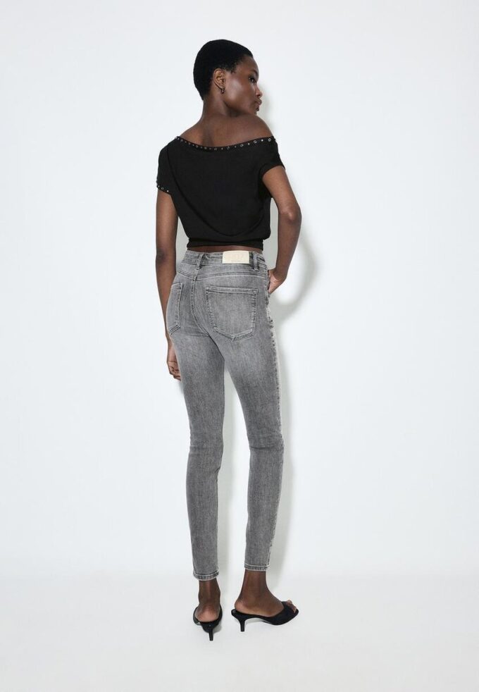 D07 Skinny jeans met normale taille