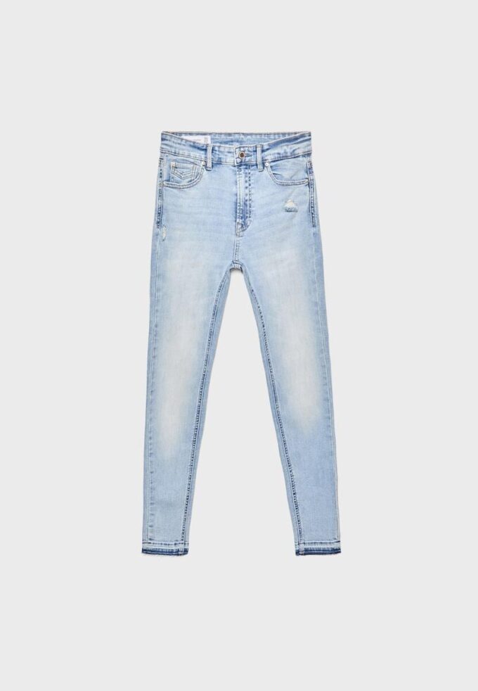 D07 Skinny jeans met normale taille