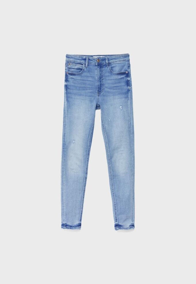 D07 Skinny jeans met normale taille