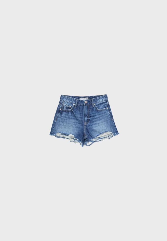 D75 Gescheurde denimshort