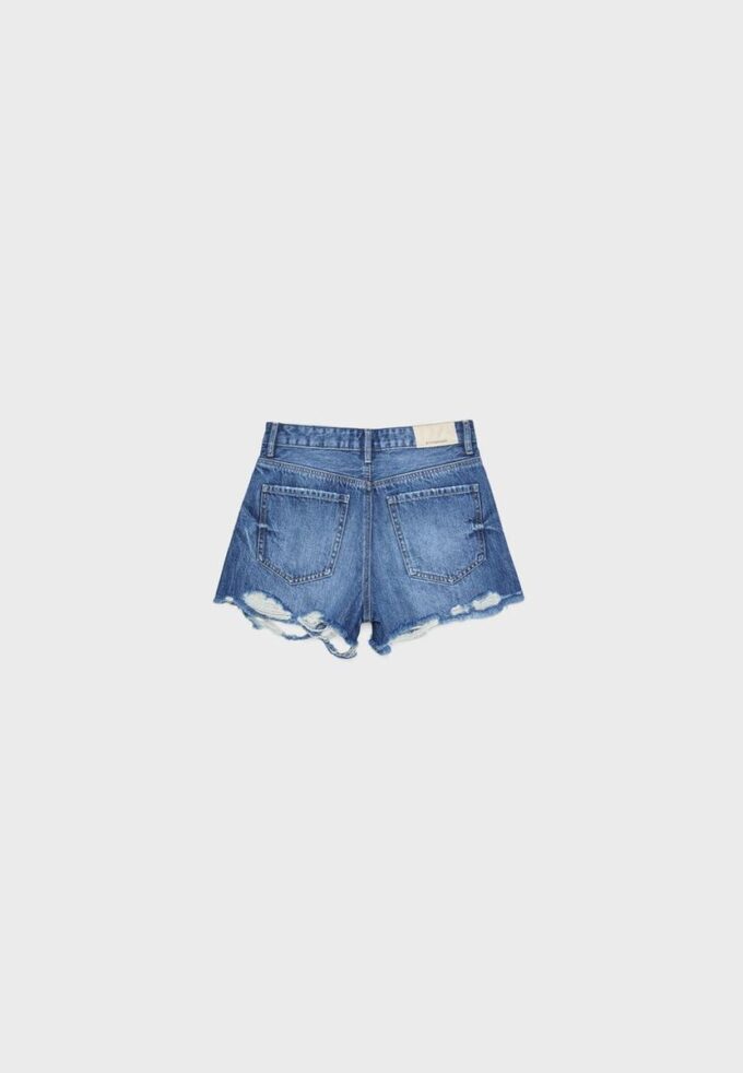 D75 Gescheurde denimshort