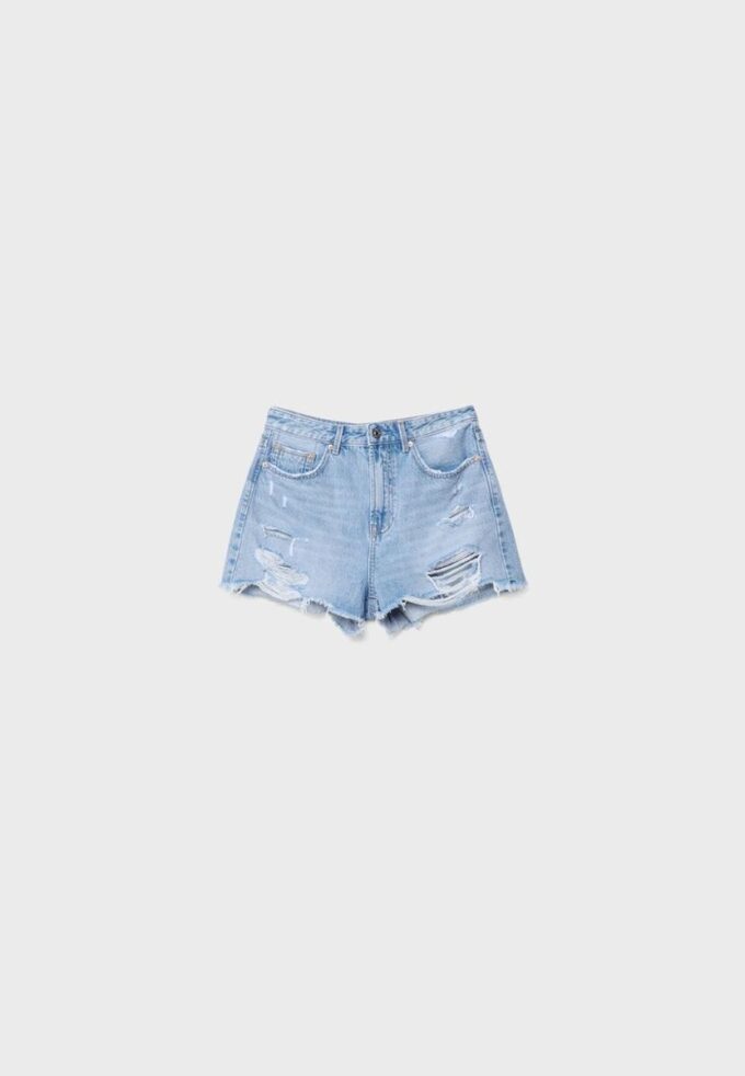 D75 Gescheurde denimshort D75 Gescheurde denimshort