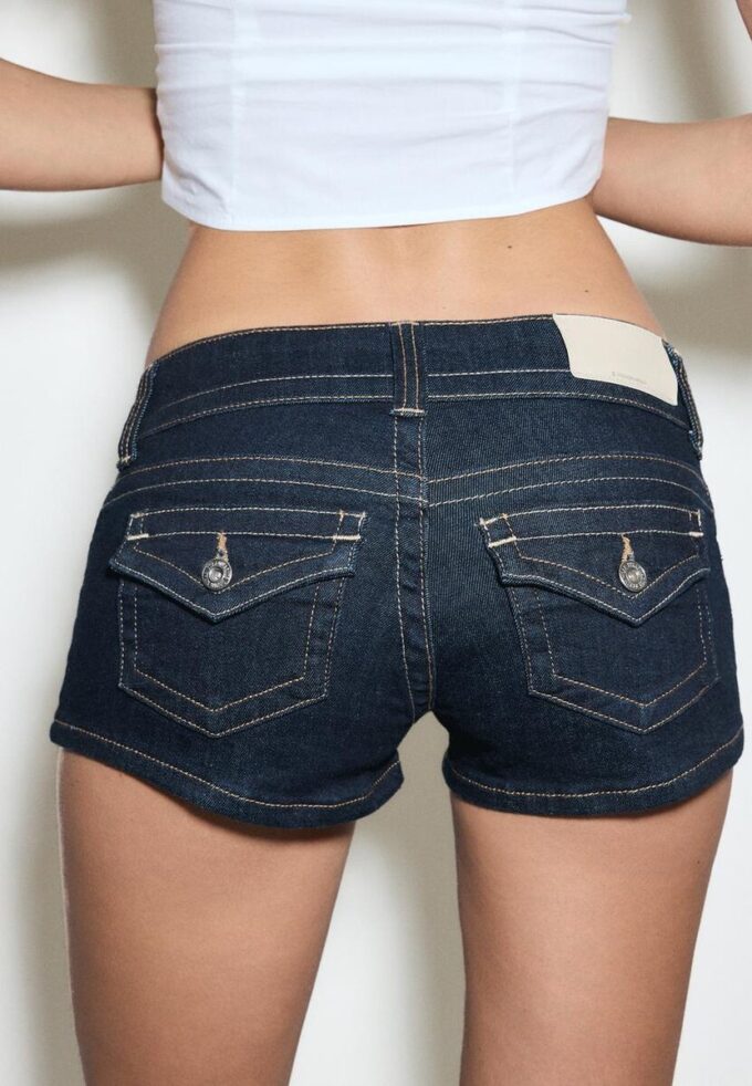 D76 Denim Micro-shorts