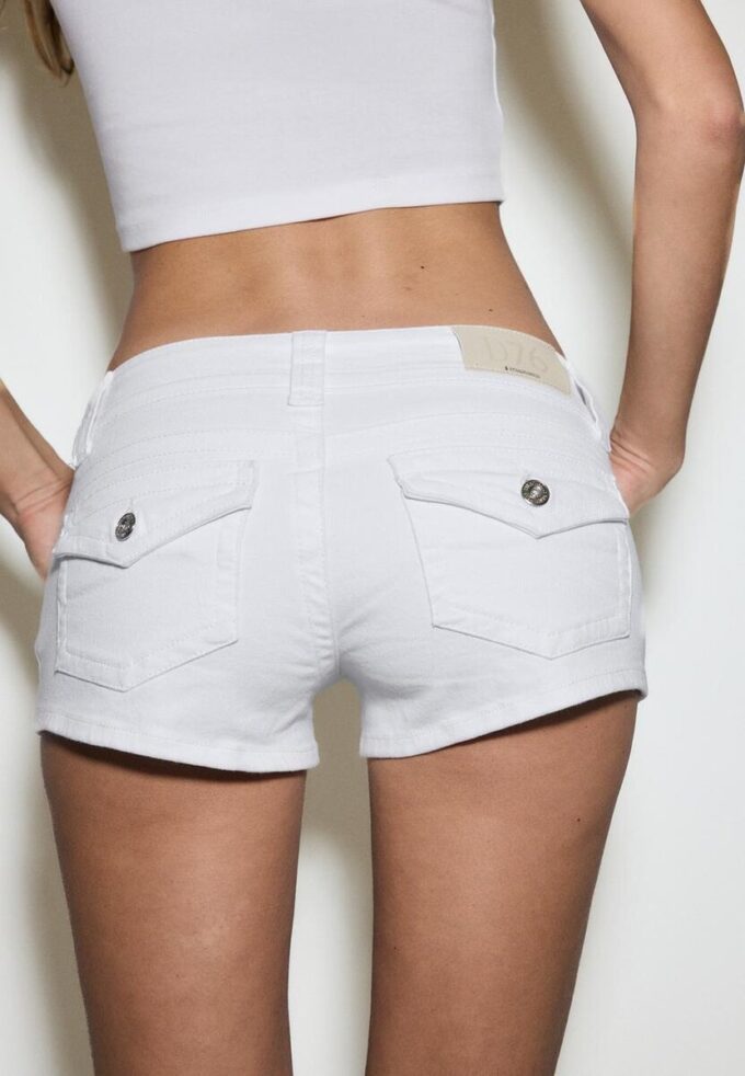 D76 Denim Micro-shorts