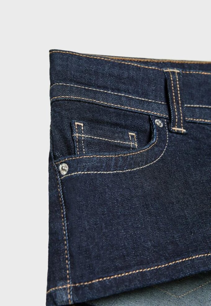 D76 Denim Micro-shorts