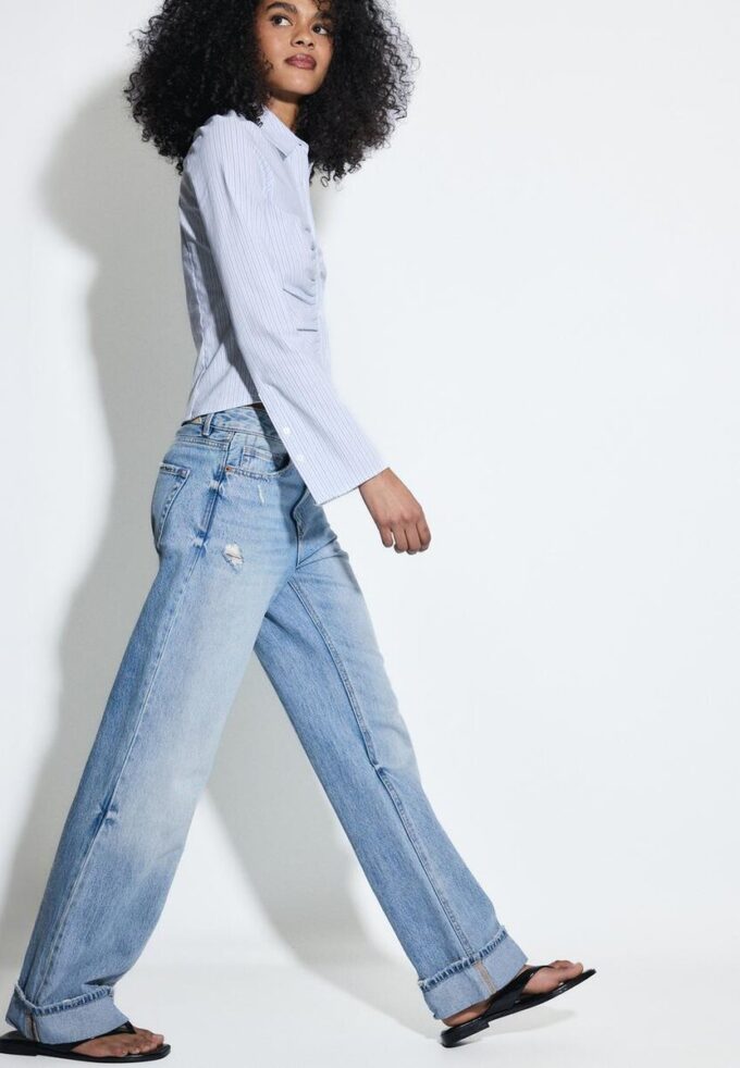 D92 rechte jeans met Wide Leg pijpen D92 rechte jeans met Wide Leg pijpen
