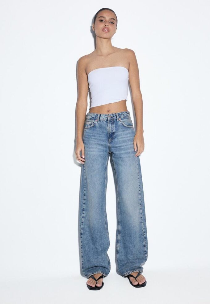 D92 rechte jeans met Wide Leg pijpen D92 rechte jeans met Wide Leg pijpen