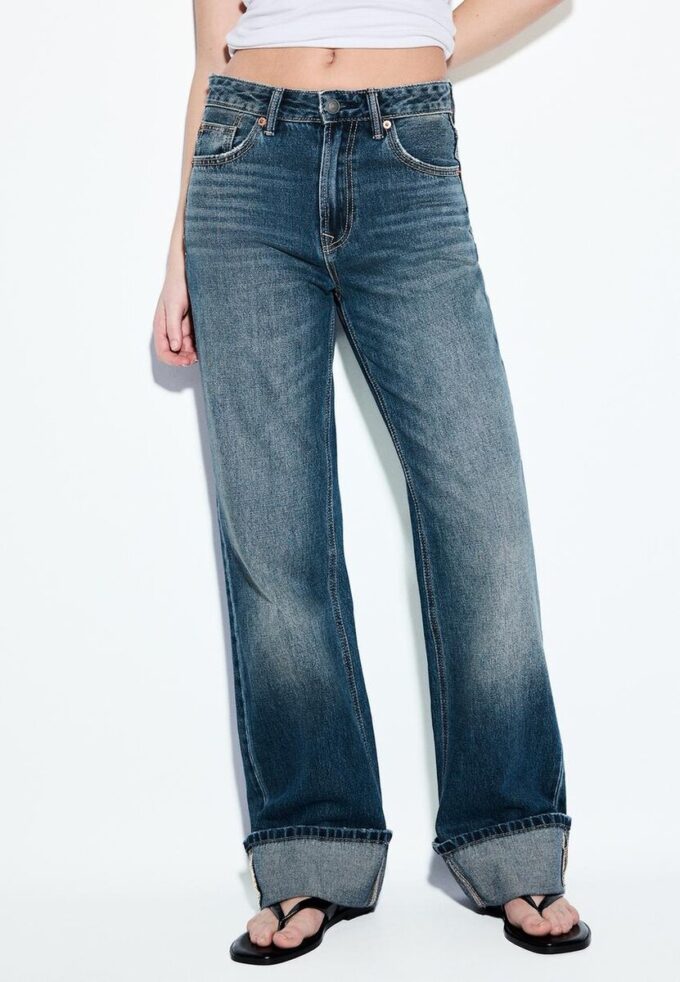 D92 rechte jeans met Wide Leg pijpen D92 rechte jeans met Wide Leg pijpen
