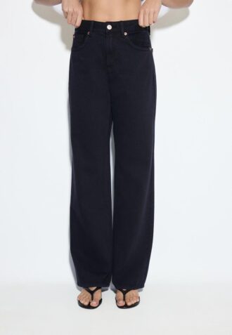 D92 rechte jeans met Wide Leg pijpen