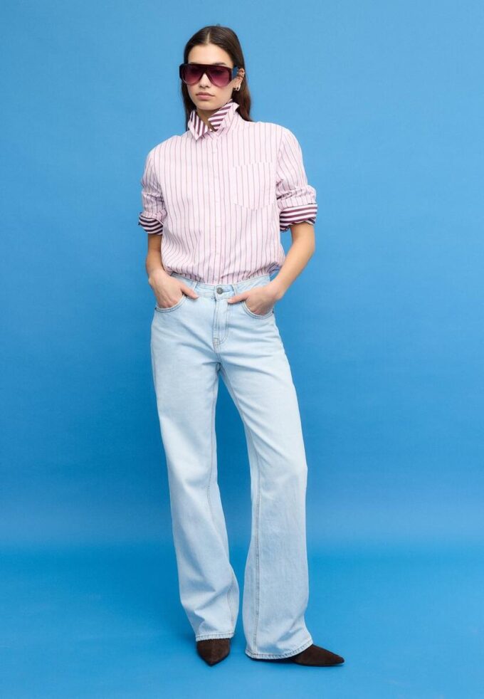 D92 rechte jeans met Wide Leg pijpen D92 rechte jeans met Wide Leg pijpen