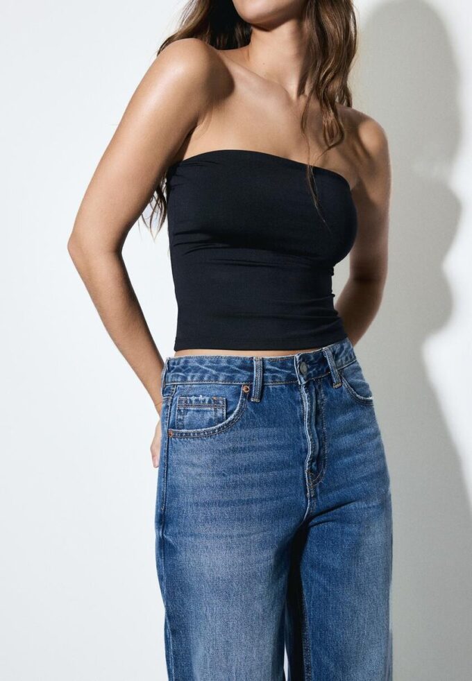 D92 rechte jeans met Wide Leg pijpen D92 rechte jeans met Wide Leg pijpen