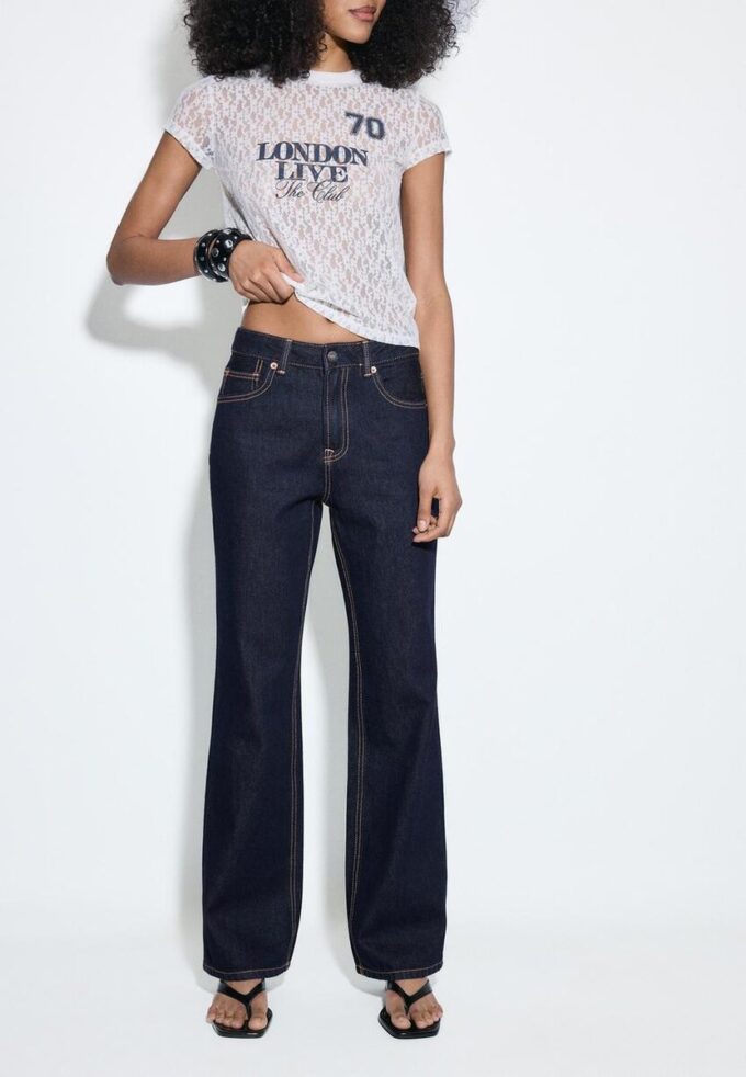 D92 rechte jeans met Wide Leg pijpen D92 rechte jeans met Wide Leg pijpen