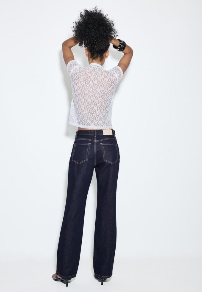 D92 rechte jeans met Wide Leg pijpen D92 rechte jeans met Wide Leg pijpen